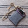 Upcycled Passport Sling Bag (Grey)