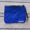 Upcycled Pouch in Blue and Pink. - Image 3
