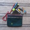 Upcycled utility Pouch (Emerald Green)