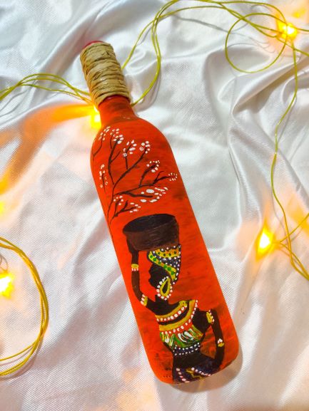 Hand-painted Decorative Bottle