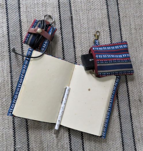 Handmade Notebook Set (Blue Stripes)