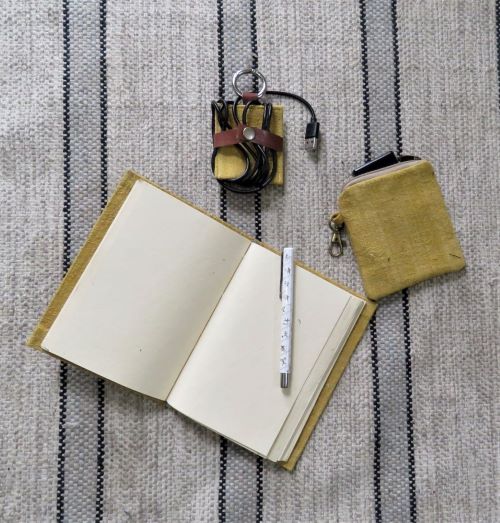 Handmade Notebook Eri Set (Mustard Yellow)