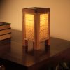 Kraftinn Contemporary Bamboo Table Lamp