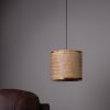 Kraftinn Bamboo Decorative Cylindrical Hanging Lamp
